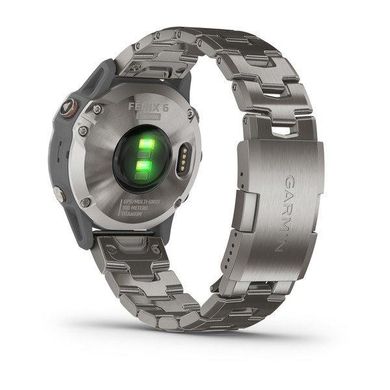 Смарт-часы Garmin Fenix 6 Pro Sapphire Titanium with Vented Titanium Bracelet (010-02158-23) фото