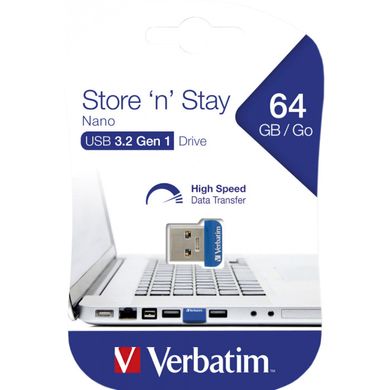 Flash память Verbatim 64 GB Store 'n' Stay Nano (98711) фото