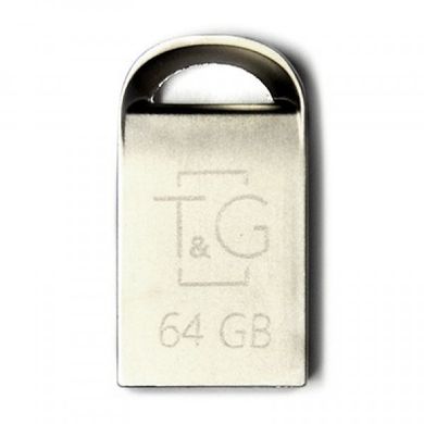 Flash пам'ять T&G 64GB Metal Series USB 2.0 Silver (TG107-64G) фото