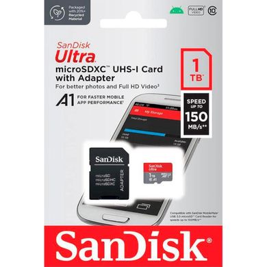Карта пам'яті SanDisk 1TB microSDXC class 10 UHS-I Ultra (SDSQUAC-1T00-GN6MA) фото