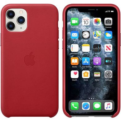 Apple iPhone 11 Pro Leather Case - (Product) Red MWYF2 фото