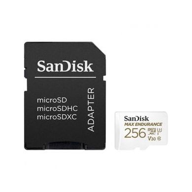 Карта пам'яті SanDisk 256 GB microSDXC Max Endurance UHS-I U3 V30 + SD adapter SDSQQVR-256G-GN6IA фото