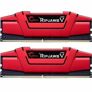 Оперативна пам'ять G.Skill 8 GB (2x4GB) DDR4 2400 MHz Ripjaws V Blazing Red (F4-2400C17D-8GVR) фото