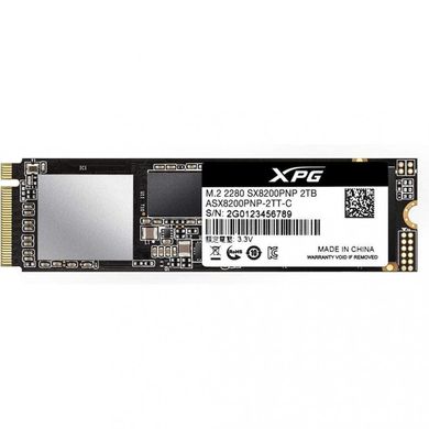 SSD накопичувач ADATA SX8200 Pro 2 TB (ASX8200PNP-2TT-C) фото