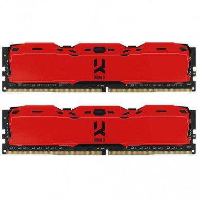 Оперативная память GOODRAM 16 GB (2x8GB) DDR4 3000 MHz IRDM X Red (IR-XR3000D464L16S/16GDC) фото