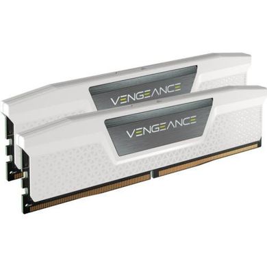 Оперативна пам'ять Corsair 64 GB (2x32GB) DDR5 6000 MHz Vengeance XMP White (CMK64GX5M2B6000C40W) фото