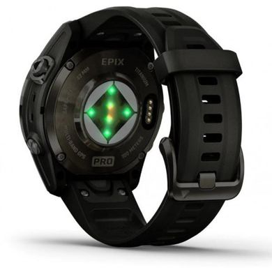 Смарт-часы Garmin Epix Pro (Gen 2) Sapphire Edition 42mm Carbon G. DLC Ti. with Black Band (010-02802-14/15) фото