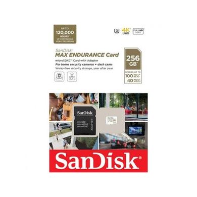 Карта пам'яті SanDisk 256 GB microSDXC Max Endurance UHS-I U3 V30 + SD adapter SDSQQVR-256G-GN6IA фото