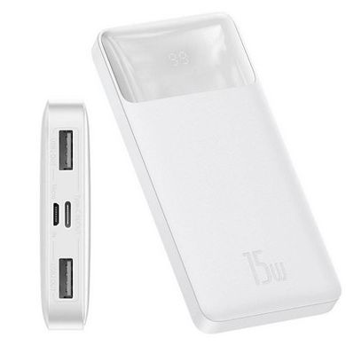 Power Bank Baseus Bipow Digital Display 15W 10000 mAh White (PPDML-I02) фото