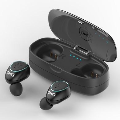 Навушники OMG X-Pro 6 Black with Charging Case фото