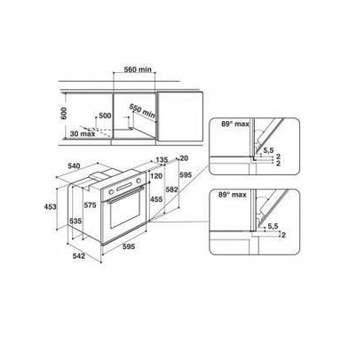 Вбудовувані духові шафи Whirlpool AKP 745 WH фото