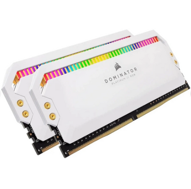 Оперативна пам'ять Corsair 32GB (2x16GB) DDR5 6200MHz C36 Dominator Platinum RGB White (CMT32GX5M2X6200C36W) фото