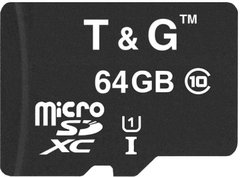 Карта памяти T&G 64 GB microSDXC Class 10 UHS-I (U1) TG-64GBSDCL10-00 фото