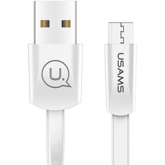 Кабель USB Usams microUSB U2 Flat 2A 1.2m White фото