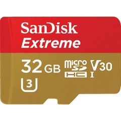 Карта пам'яті SanDisk 32 GB microSDHC UHS-I U3 Extreme A1 V30 SDSQXAF-032G-GN6GN фото