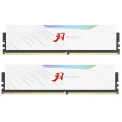 Оперативная память KingBank 32 GB (2x16GB) DDR4 4000 MHz SharpBlade RGB White (KBSB4000W16X2) фото