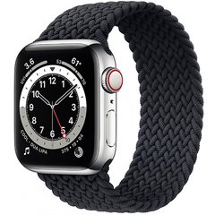 Смарт-годинник Apple Watch Series 6 LTE 40mm Silver Stainless Steel Case w. Atlantic Blue Braided Solo Loop (MY702+M0DV3) фото