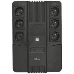 ДБЖ Trust Maxxon 800VA UPS with 6 standard wall power outlets BLACK 23326 фото