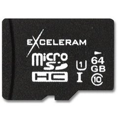 Карта пам'яті Exceleram 64 GB microSDXC class 10 UHS-I MSD6410 фото