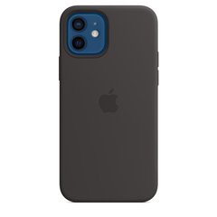 Apple iPhone 12/12 Pro Silicone Case with MagSafe - Black (MHL73) фото