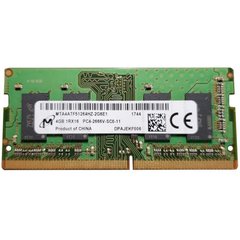 Оперативна пам'ять Crucial 4 GB SO-DIMM DDR4 2666 MHz (MTA4ATF51264HZ-2G6E1) фото