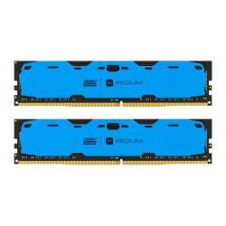Оперативная память GOODRAM 8 GB (2x4GB) DDR4 2400 MHz Iridium Blue (IR-B2400D464L15S/8GDC) фото