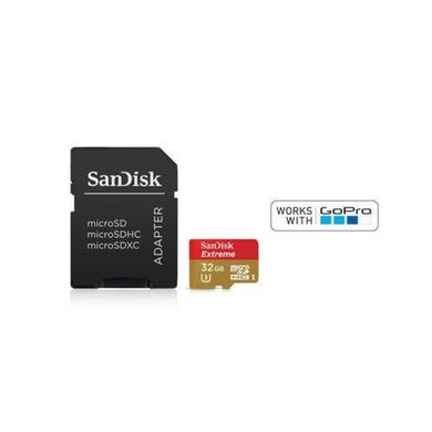 Карта памяти SanDisk 32 GB microSDHC UHS-I U3 Extreme A1 V30 SDSQXAF-032G-GN6GN фото