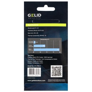 Термопрокладка GELID Solutions GP-Ultimate 90x50x2.0mm 2ps (TP-VP04-D) фото