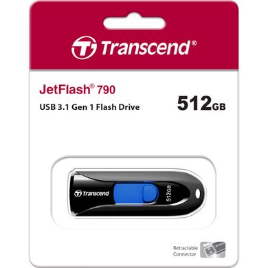 Flash память Transcend 512 GB JetFlash 790 (TS512GJF790K) фото
