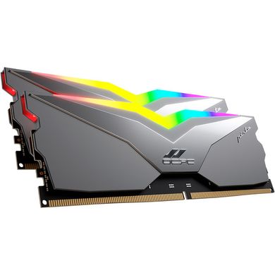 Оперативна пам'ять OCPC PISTA 64Gb (2x32Gb) DDR5 5200MHz RGB C40 Titan (MMPT2K64GD552C40T) фото