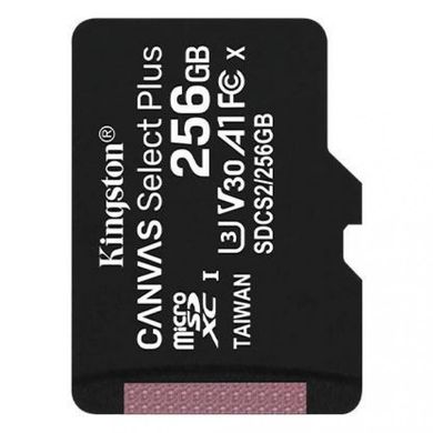 Карта пам'яті Kingston 256 GB microSDXC Class 10 UHS-I U3 Canvas Select Plus SDCS2/256GBSP фото