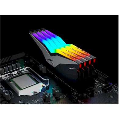 Оперативна пам'ять OCPC PISTA 64Gb (2x32Gb) DDR5 5200MHz RGB C40 Titan (MMPT2K64GD552C40T) фото