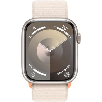 Смарт-годинник Apple Watch Series 9 GPS 41mm Starlight Aluminum Case w. Starlight S. Loop (MR8V3) фото