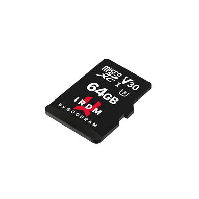 Карта памяти GOODRAM 128 GB microSDXC UHS-I U3 V30 IRDM + SD adapter IR-M3AA-1280R12 фото