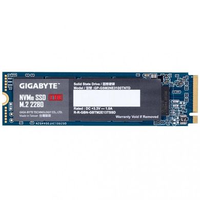 SSD накопитель GIGABYTE M.2 PCIe 1 TB M.2 NVMe (GP-GSM2NE3100TNTD) фото