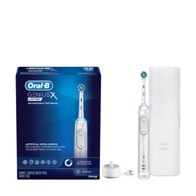 Електричні зубні щітки Oral-B Genius X Limited White D706.513.6X фото