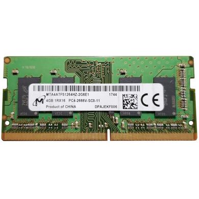 Оперативная память Crucial 4 GB SO-DIMM DDR4 2666 MHz (MTA4ATF51264HZ-2G6E1) фото
