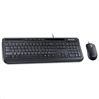 Комплект (клавіатура+миша) Microsoft 600 Black (3J2-00015) фото