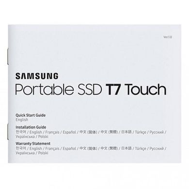 SSD накопитель Samsung T7 Touch 2 TB Silver (MU-PC2T0S/WW) фото