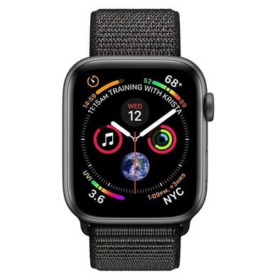 Смарт-часы Apple Watch Series 4 GPS + LTE 44mm Gray Alum. w. Black Sport l. Gray Alum. (MTUX2, MTVV2) фото