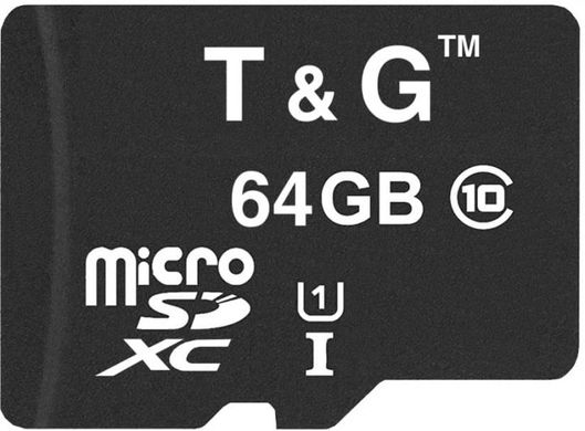 Карта памяти T&G 64 GB microSDXC Class 10 UHS-I (U1) TG-64GBSDCL10-00 фото