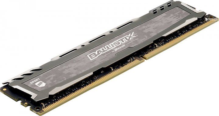 Оперативна пам'ять Crucial 16 GB DDR4 2666 MHz Ballistix Sport LT Gray (BLS16G4D26BFSB) фото