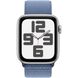 Apple Watch SE 2 GPS 40mm Silver Aluminium Case with Winter Blue Sport Loop (MRE33)