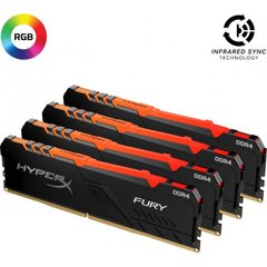 Оперативна пам'ять HyperX 64 GB (4x16GB) DDR4 3000 MHz FURY (HX430C16FB4AK4/64) фото