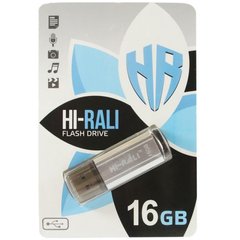 Flash пам'ять Hi-Rali 16 GB Stark series Silver (HI-16GBSTSL) фото