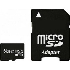 Карта пам'яті Exceleram 64 GB microSDXC class 10 UHS-I + SD Adapter MSD6410A фото