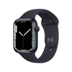 Смарт-годинник Apple Watch Series 7 GPS + Cellular 45mm Midnight Aluminum Case w. Midnight S. Band (MKJ73) фото
