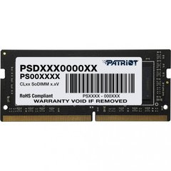 Оперативна пам'ять PATRIOT 16 GB SO-DIMM DDR4 2666 MHz (PSD416G266681S) фото
