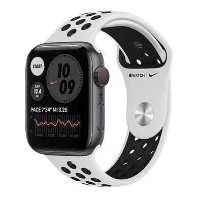 Смарт-часы Apple Watch Nike SE GPS + Cellular 44mm Space Gray Aluminum w. Pure Platinum/Black Nike Sport B. (MYYP2) фото