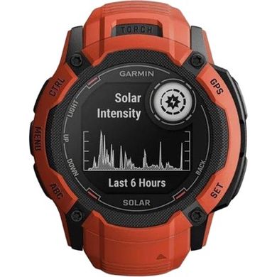 Смарт-часы Garmin Instinct 2X Solar Flame Red (010-02805-11/01) фото